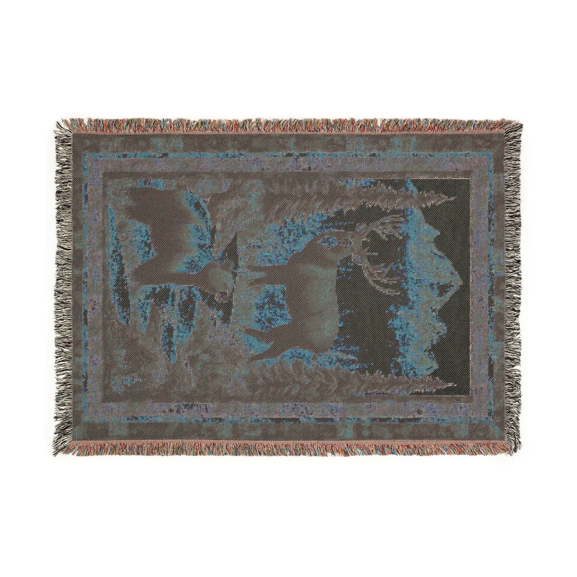 Wild Country Stag & Bear Woven Blanket