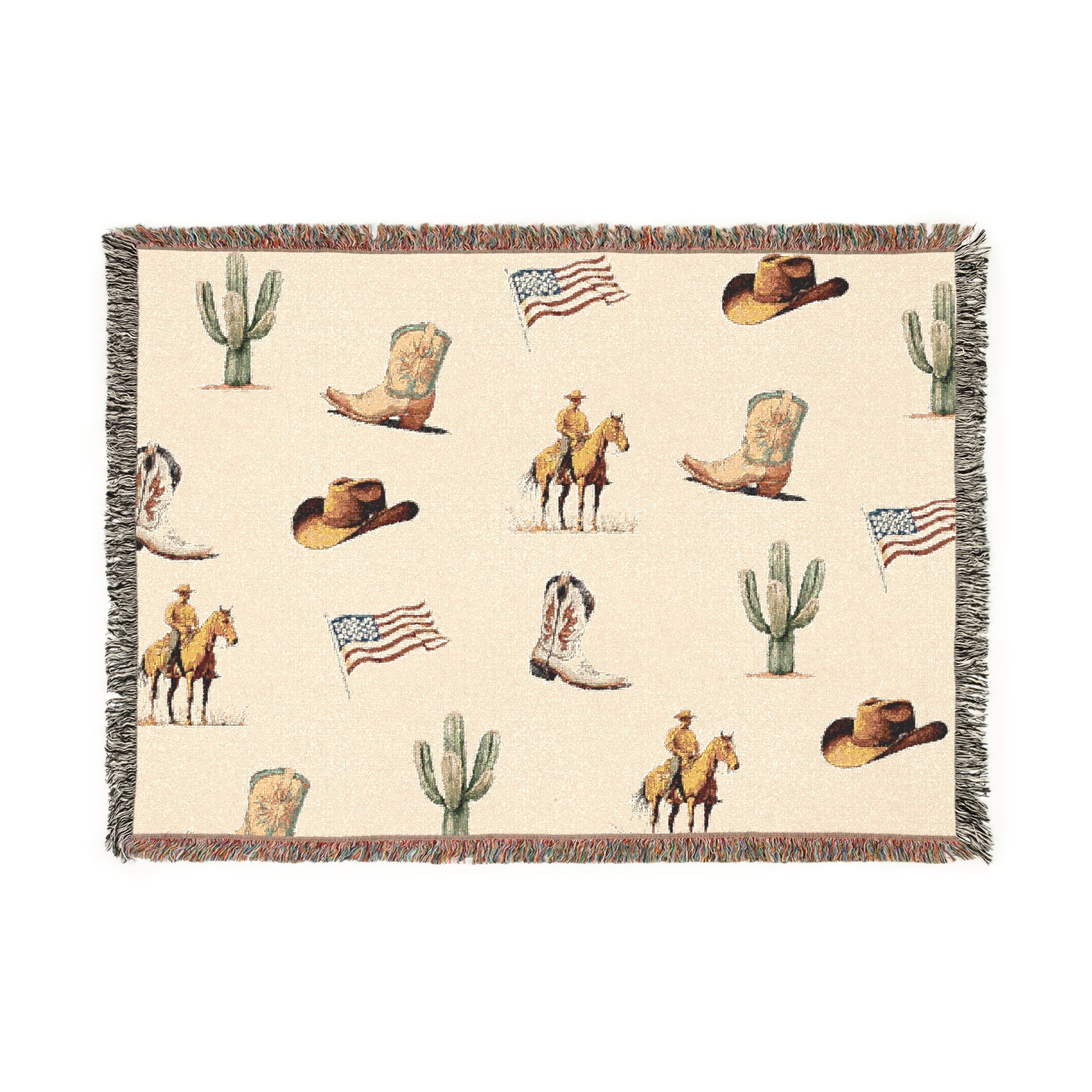 American Frontier Woven Blanket