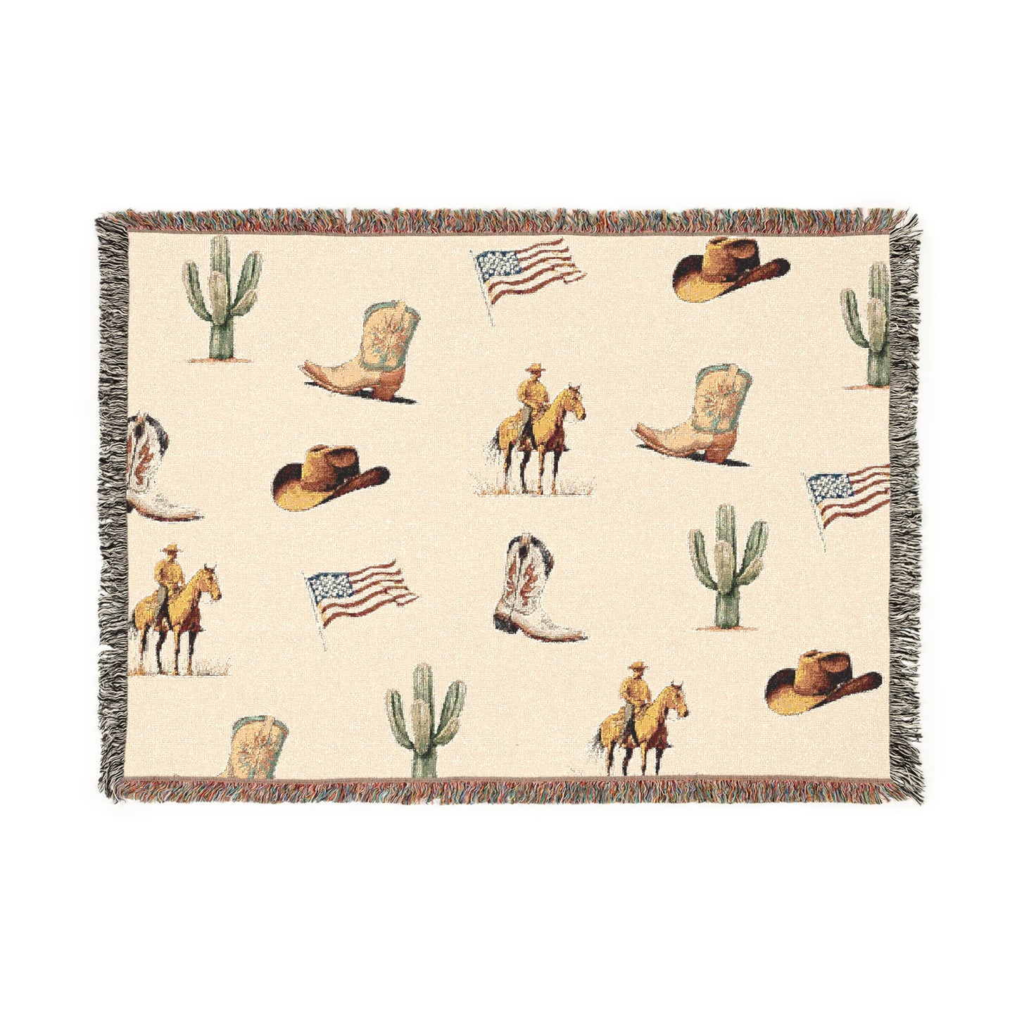 American Frontier Woven Blanket