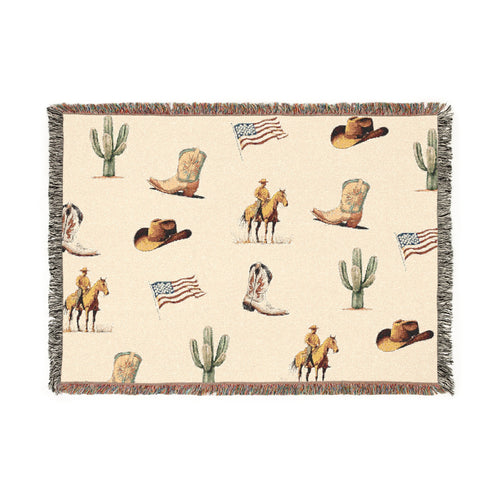 American Frontier Woven Blanket