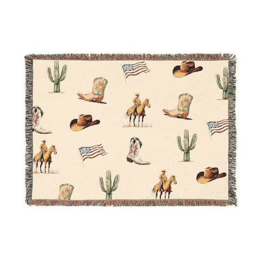 American Frontier Woven Blanket