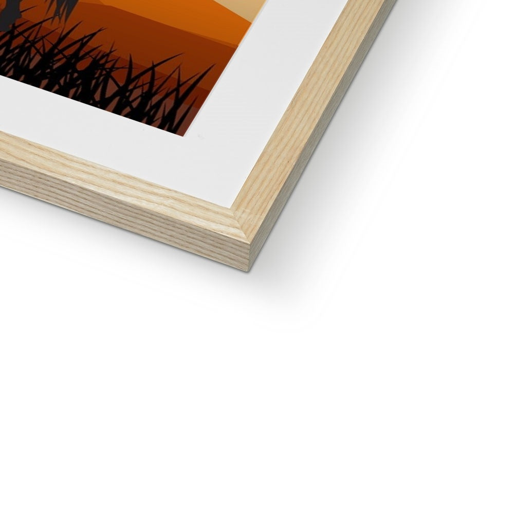 Country Night Scene Framed & Mounted Print