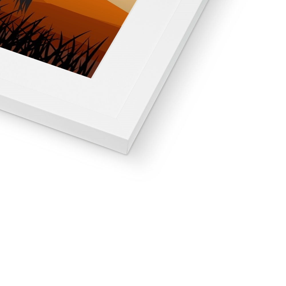 Country Night Scene Framed & Mounted Print